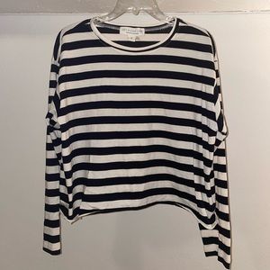 Saltwater Luxe Striped long sleeve top size Small